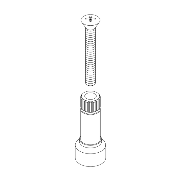 Central Brass Stem Extension with Screw G-1548-ET